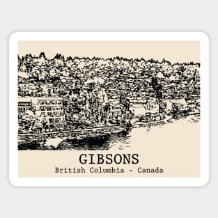 Gibsons - British Columbia Magnet